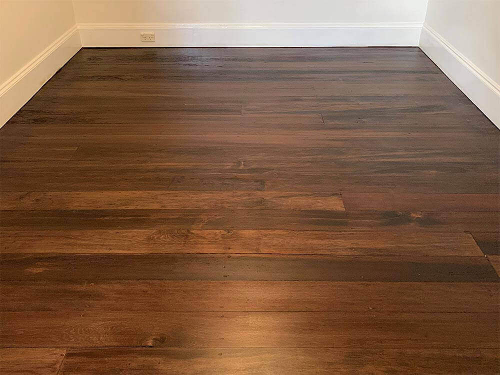 dark stain floor sanding and polishing