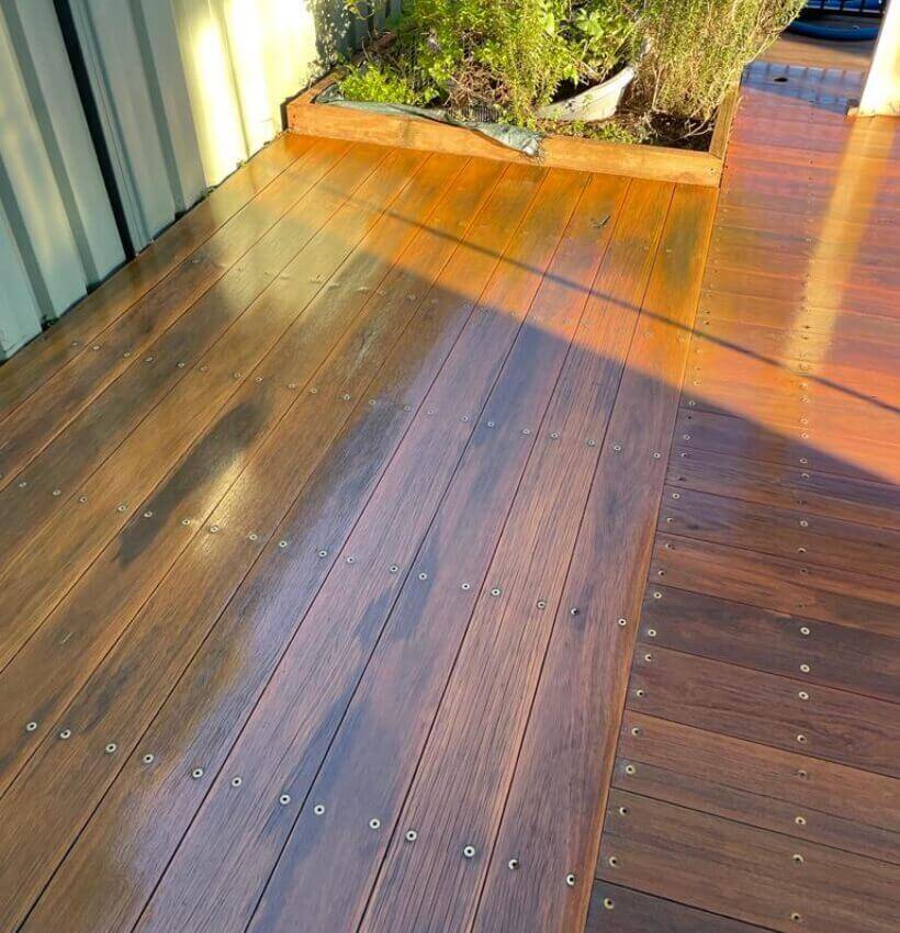 deck sanding and staining