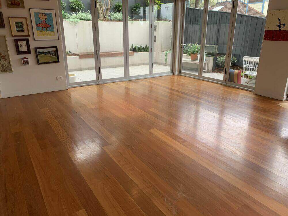 before floor sanding and polishing